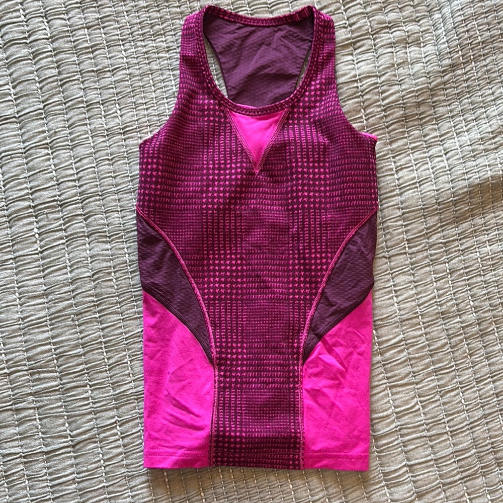 Ivivva Pink Performance Tank Top Girls sz 8